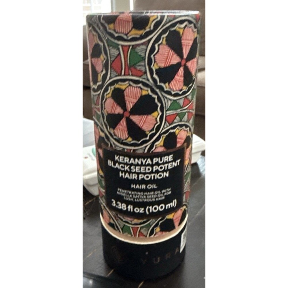 NEW NIB IYURA  KERANYA PURE Black Seed Potent Hair Potion 3.38 fl.oz/100 ml